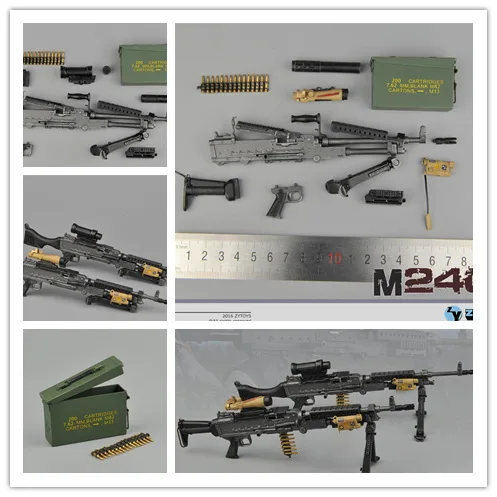 ESTARTEK ZY ZY16 9(M240L) 10(M240B) 1/6 общий пулемет оружие реквизит для детей возрастом от 12