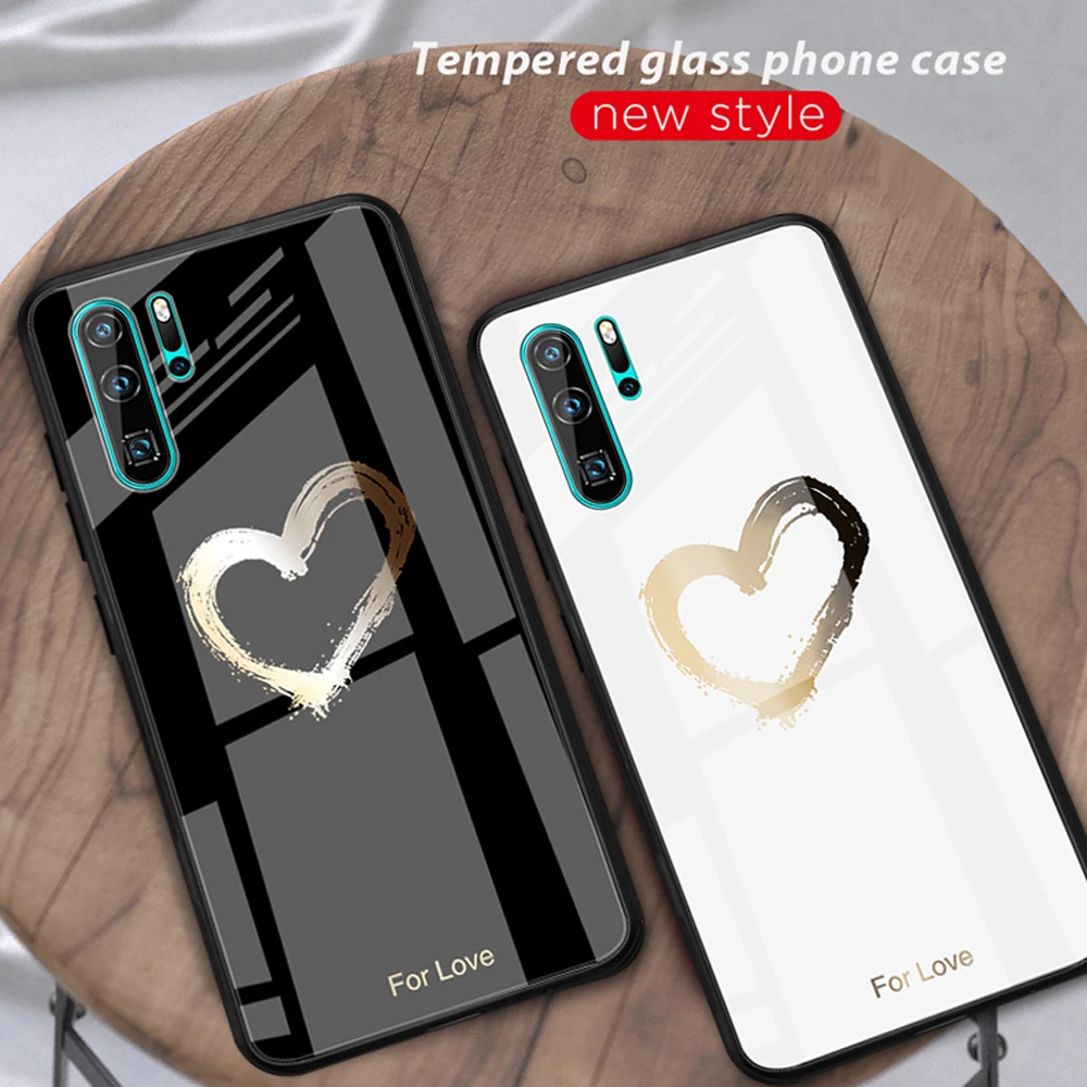 Чехол для телефона из закаленного стекла Huawei P30 P20 Pro Mate 20 10 Lite жесткий