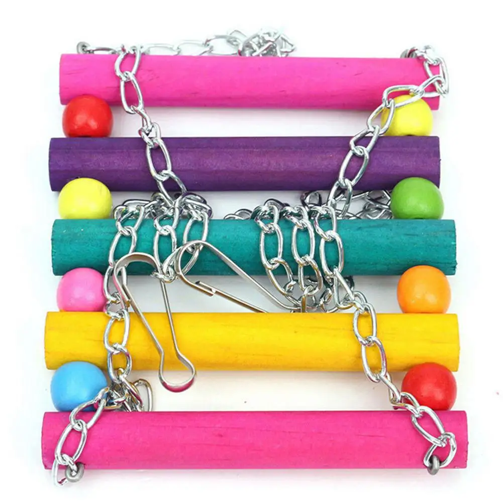 Adeeing Color ful Pet Хомяк Попугай жевательная игрушка для кусания окуня качели гамак