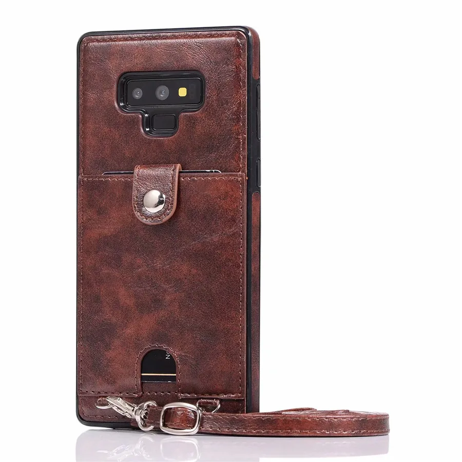 VALAM Мода флип чехол для samsung S8 S8 Plus Note 8 примечание 9 Грязезащищенная бумажник чехол для samsung S7 S9 S9plus анти стук - Цвет: Brown