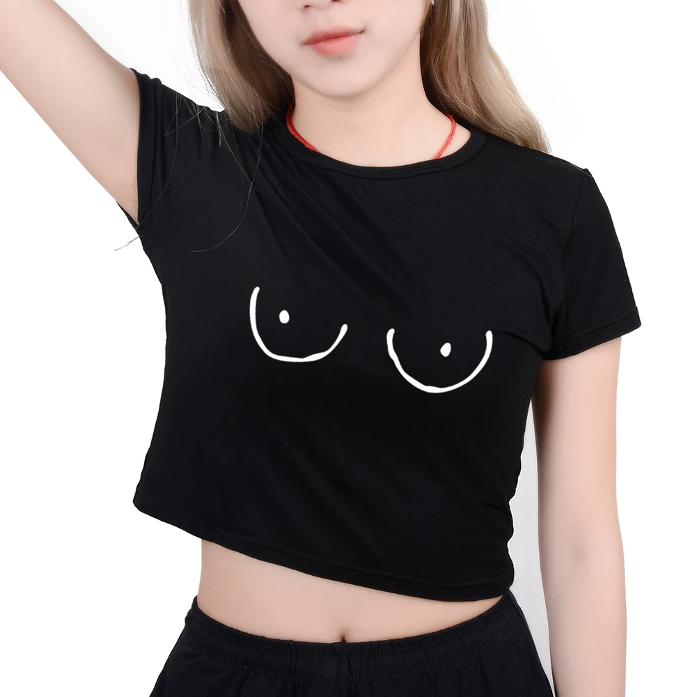 Женская футболка с забавными TITTIES BOOBIES с принтом, короткий топ сексуальный Повседневный Топ, футболка, хипстер, последние хипстерские женские футболки для девочек