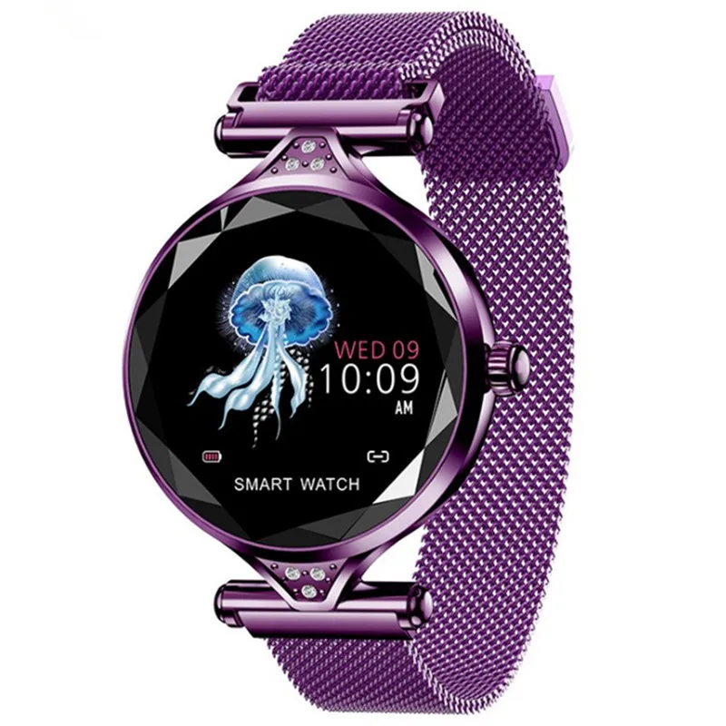 Для женщин Смарт часы браслет женский физиологический цикл smartwatch diamond сердечного ритма приборы для измерения артериального давления спорти