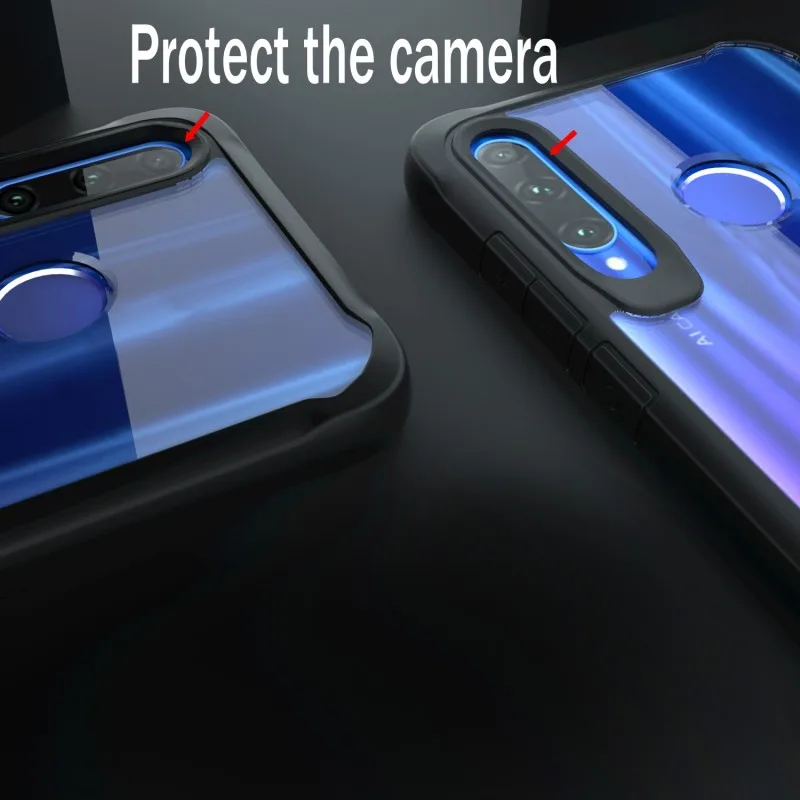 Чехол для huawei P Smart плюс 2019 чехол Прозрачный ударопрочный Пластик Honor 10 lite 10i