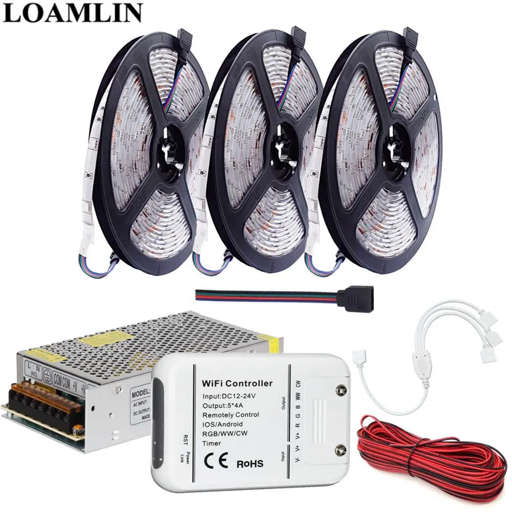 5050SMD RGB Светодиодная лента гибкий свет 30 светодиодов/м Magic Home WIFI 5 канальный Led