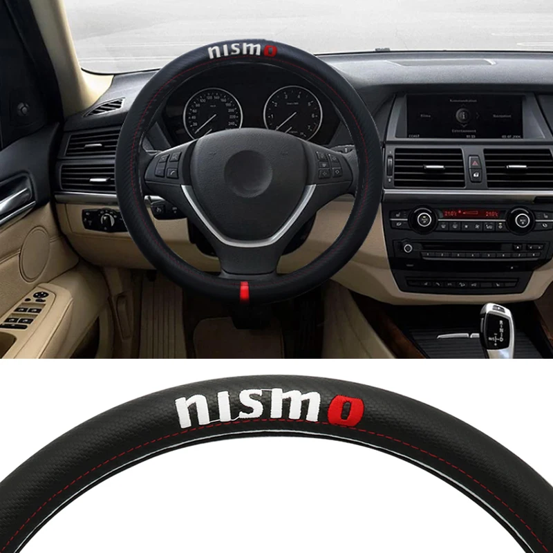 Автомобилей для укладки крышка рулевого колеса Нескользящая nissan Nismo tiida qashqai j11 juke