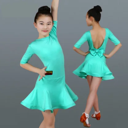 Фото Новинка платья для латиноамериканских танцев девочек детская одежда занятий