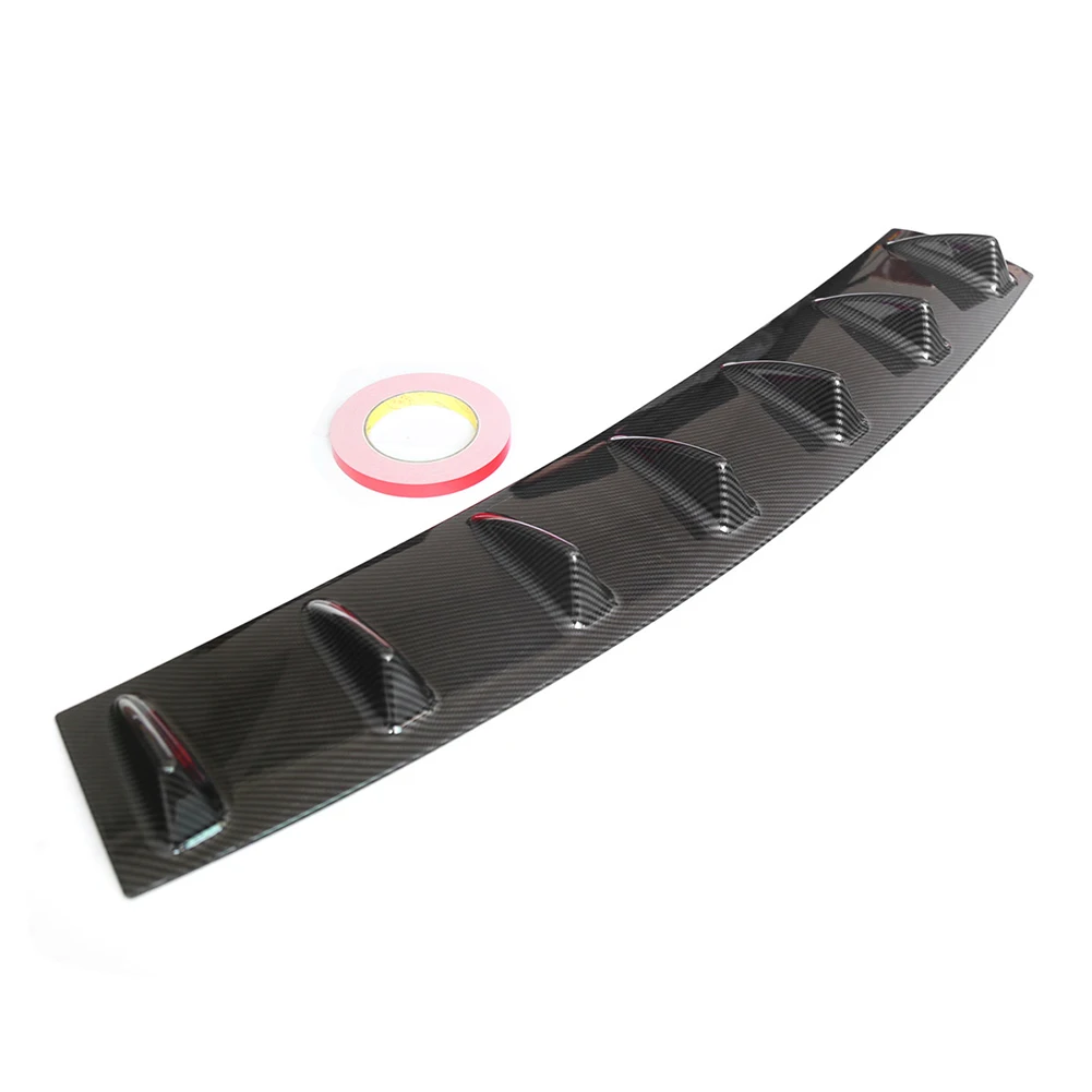 Car Rear Shark Fin 7 Wing Lip Diffuser 33&quotx6&quot Bumper Spoiler Carbon Universal | Автомобили и мотоциклы