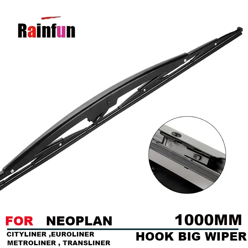 

Щетка стеклоочистителя автобуса RAINFUN для NEOPLAN, CITYLINER, EUROLINER, METROLINER, transmeler CITY, 1000 мм длинное большое лезвие стеклоочистителя, тип крючка