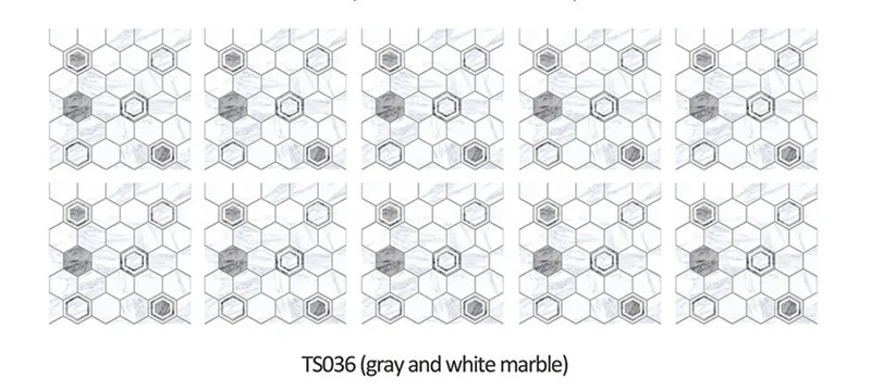 TS036 Marble 10 шт./лот, 20x20 см, 15x15 см, водостойкие плитки, наклейки на стену, мозаика, квадратный пол, Декор, наклейка, Фреска, сделай сам, на мебель, кухня, ванная комната - Цвет: TS036 Marble
