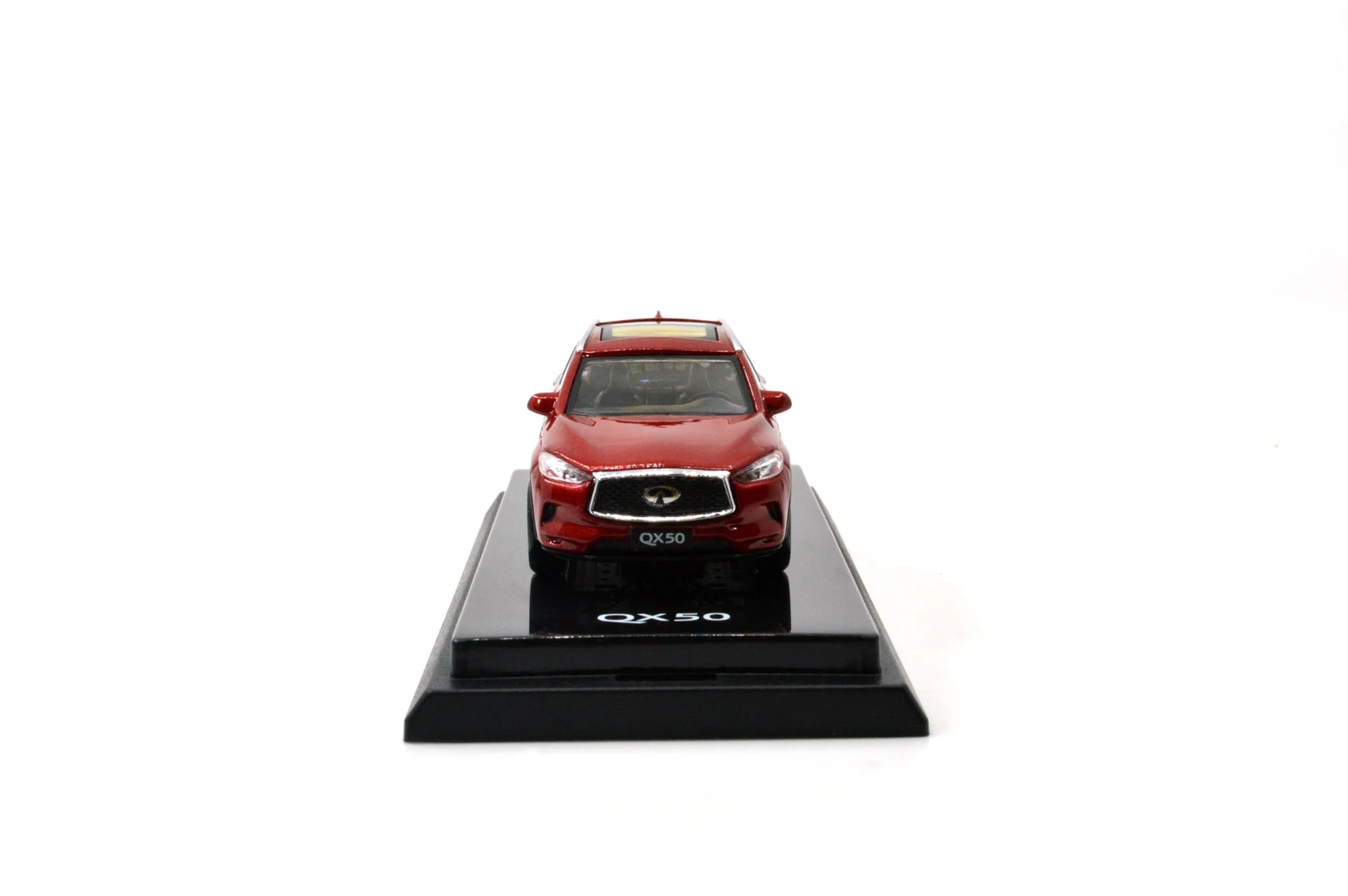 1/64 1:64 масштаб Infiniti QX50 2018 красная литая металлическая игрушка Миниатюрная модель
