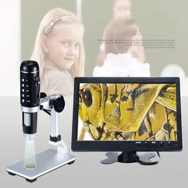 Цифровой USB микроскоп 5 Мп 1000X электронный для измерения эндоскоп увеличительная