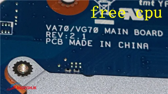 Б/у б/у материнская плата NB.RYR11.001 NBRYR11001 для Acer Aspire Φ VA70/VG70 100% проверенный ОК - купить