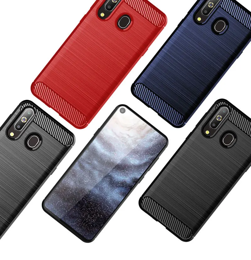 Защитный чехол для samsung Galaxy A8s матовый Мягкий силиконовый чехол|Бамперы| |