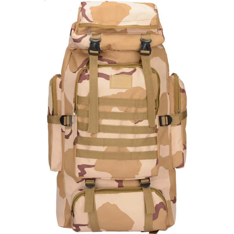 Водонепроницаемый Камуфляжный тактический рюкзак 80 л с системой Молле военный