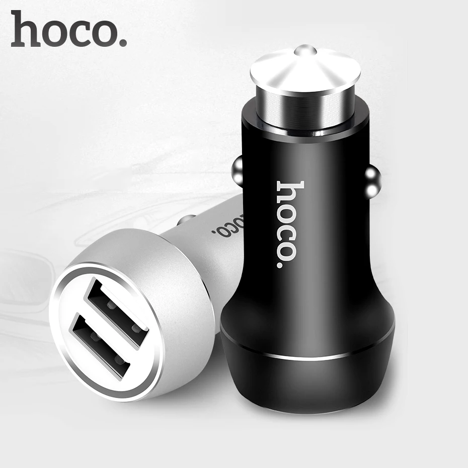 Автомобильное зарядное устройство HOCO Z7 с двумя USB портами для iPhone iPad Xiaomi Samsung