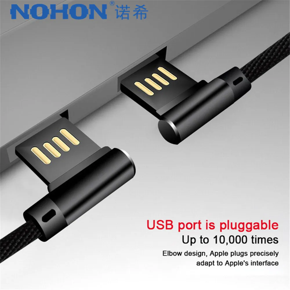 NOHON usb type-C кабель для SamSung Gaxaly S8 Plus Note 7 быстрой зарядки Xiaomi Mi5 huawei Macbook локоть