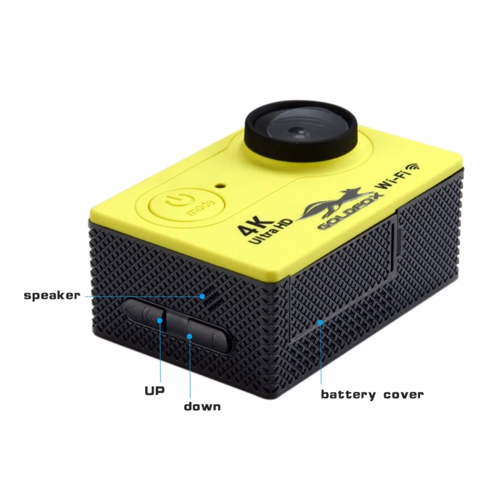 H9R Экшн-камера Ultra HD 4 K/25fps WiFi 2," 170D подводная камера Go Водонепроницаемая профессиональная спортивная камера на шлем для верховой езды, альпинизма