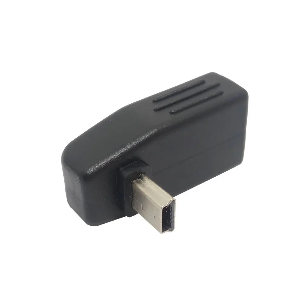 UP Мини USB 2,0 вверх и вниз и влево и вправо Anlgled OTG USB Женский к Mini 5 P Мужской адаптер разъем 90D USB OTG HOST - Цвет: UP