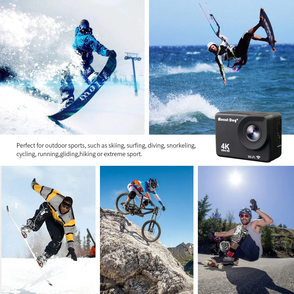 Крепление для спортивной экшн-камеры Go Pro Аксессуары 2 0 &quotHD 4K WiFi Пульт