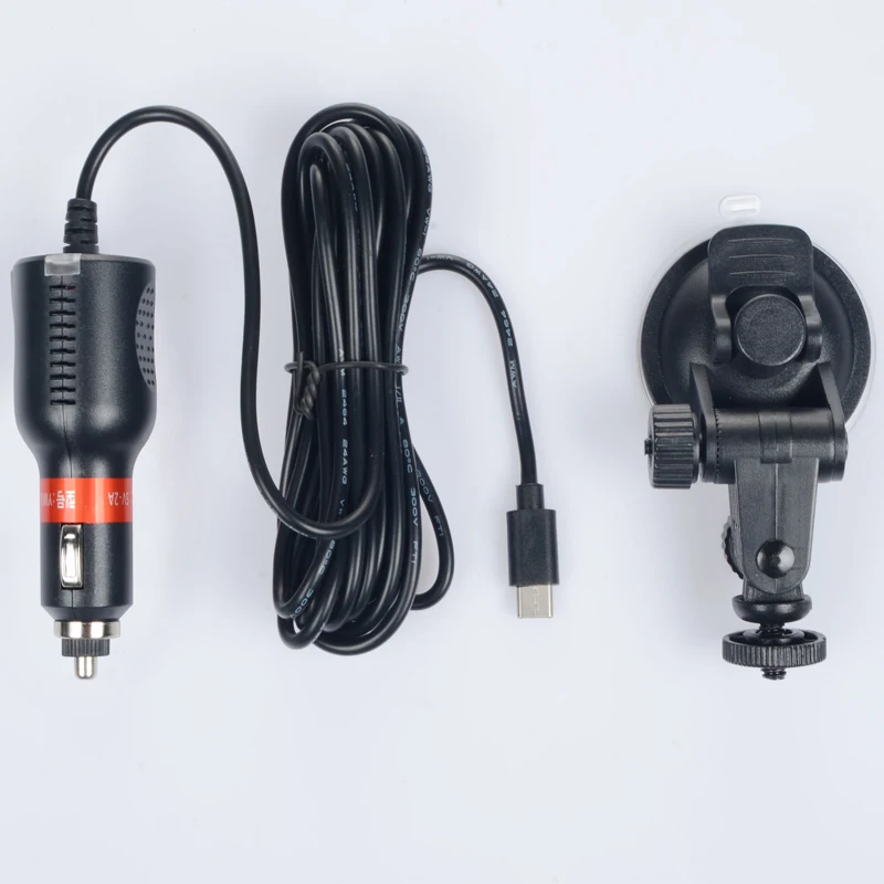 Оригинальное автомобильное зарядное устройство SJCAM SJ8 SJ9 type-C+ присоска держатель в автомобиль для SJ8 pro SJ9 strike Action camera