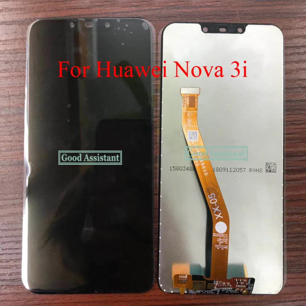 100% протестированный Черный 6 3 дюймов для Huawei Nova 3i Nova3i INE LX2 ЖК дисплей + сенсорный экран дигитайзер в сборе