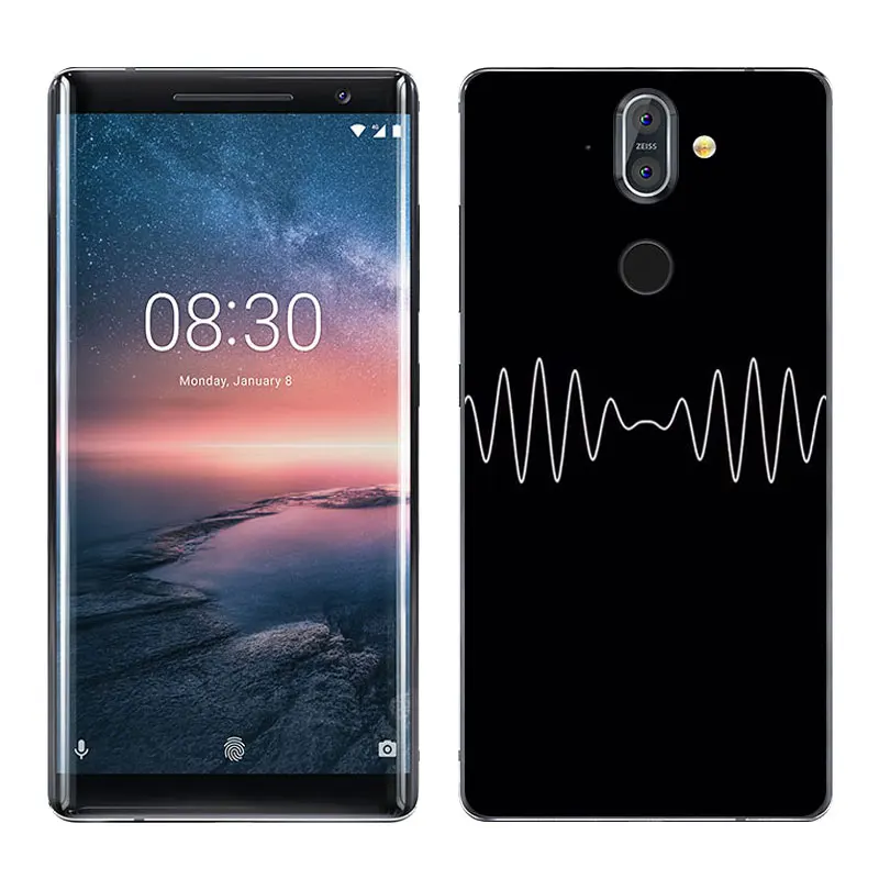 Прозрачные чехлы для мобильных телефонов 5 дюйма Nokia 8 Sirocco задняя крышка мягкий