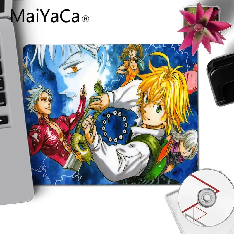 Маленький коврик для мыши MaiYaCa японское аниме Nanatsu No Taizai игровой гладкий письма