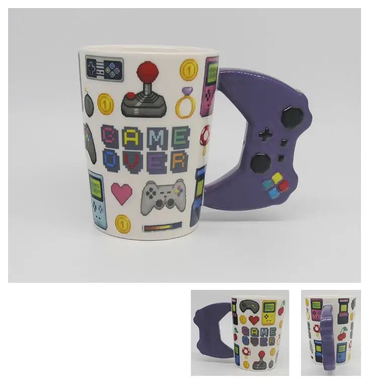 1 шт. кружка Game Over Coffee 3D игровой контроллер ручка Офисная кофейная керамическая