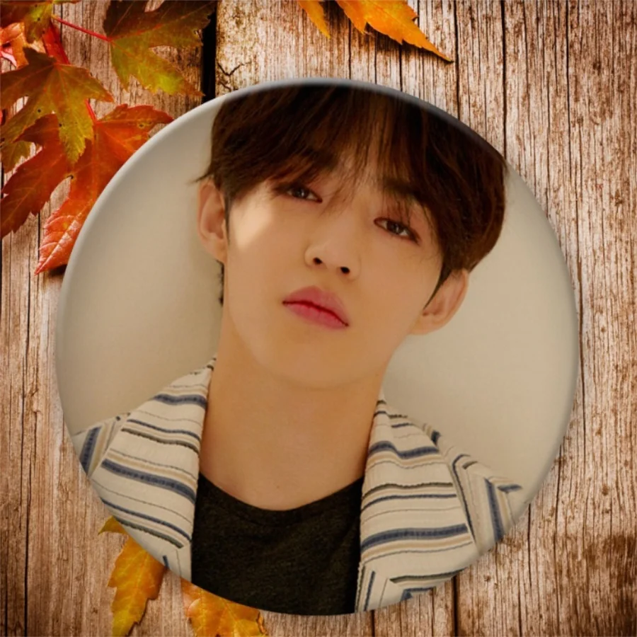 H Kpop Seventeen Albums стильный круглый значок для Сумки шляпы одежда модные нагрудные булавки броши - Окраска металла: H