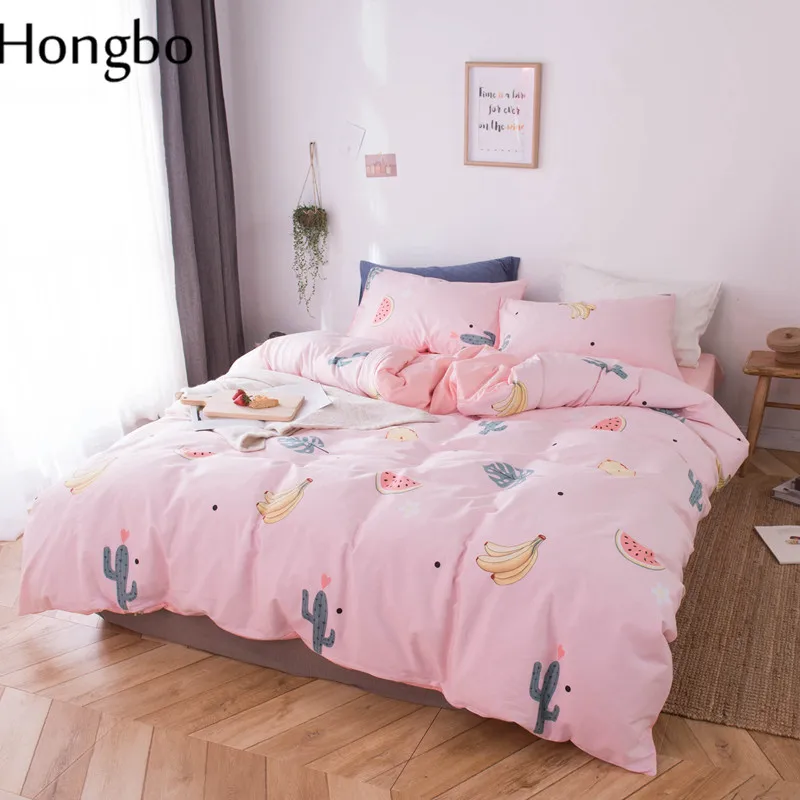 Комплект постельного белья Hongbo из сверхтонкого волокна с изображением