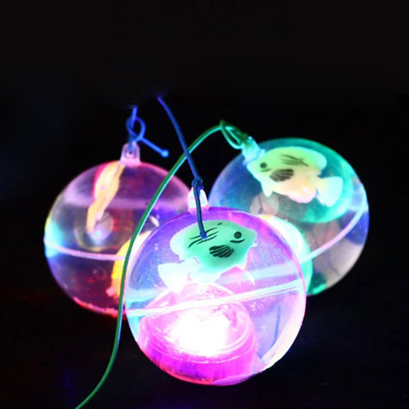 Светящийся резиновый мяч для детей 5 см новинка светодиодный светильник