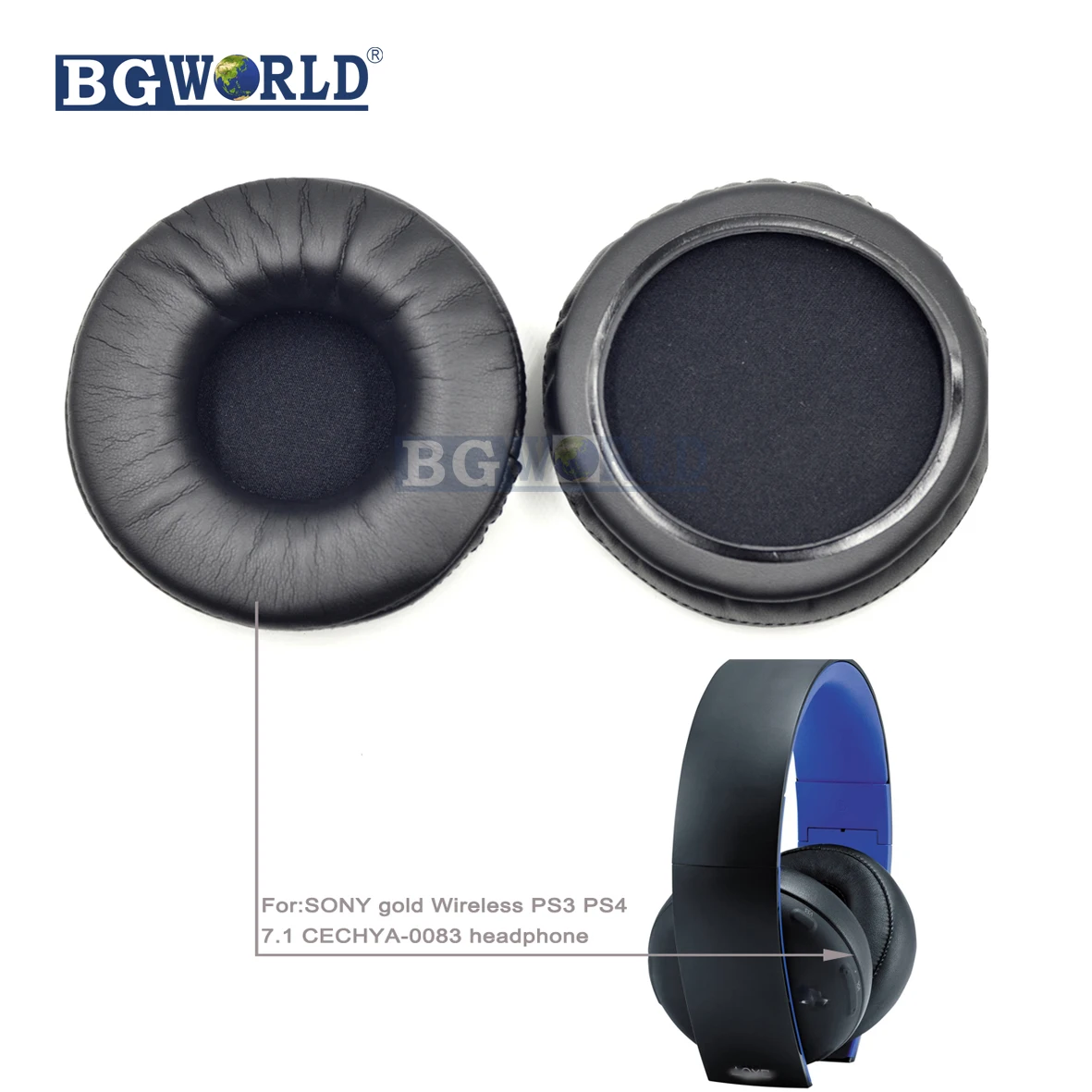 Подушечки для наушников BGWORLD подушечки из пены SONY gold Wireless PS3 PS4 7 1 губка