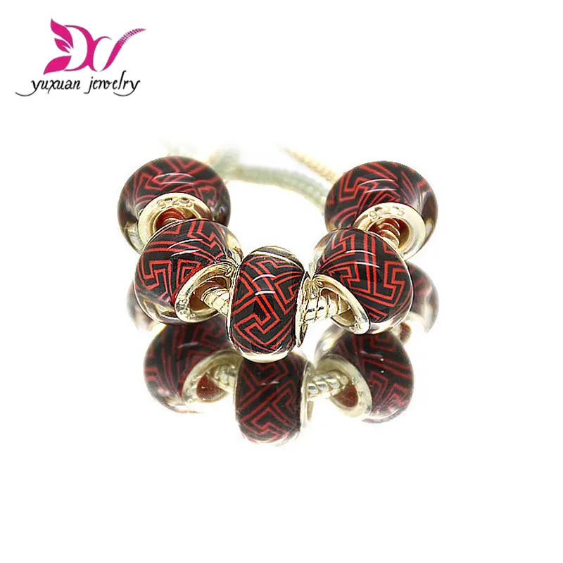 Бесплатная доставка 14 мм акриловые европейские Подвески бусины шнур большое