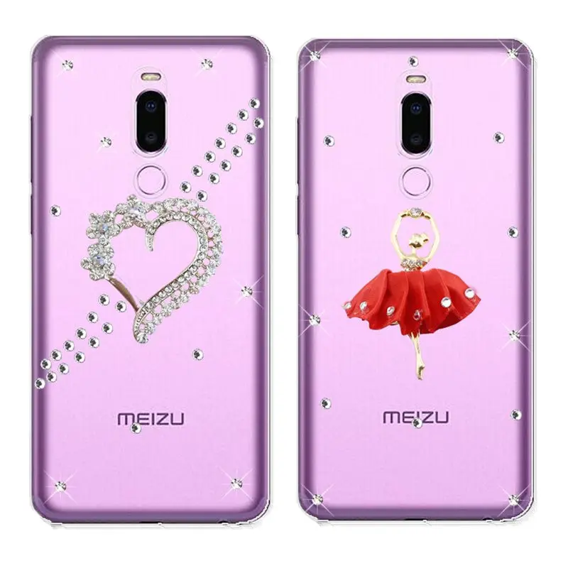 Роскошный блестящий чехол со стразами для Meizu Note 8 C9 pro V8 телефона mei zu U10 U20