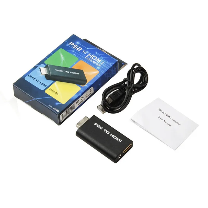 Mayitr 1 шт. Профессиональный HDMI видео конвертер адаптер с 3,5 мм аудио выход+ USB кабель для PS2 до 480i/480 p/576i