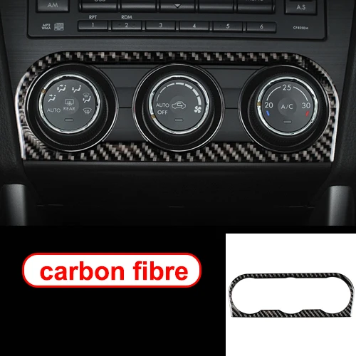 Air Panel A Аксессуары для Subaru Forester, 2013-, автомобильный Стайлинг, углеродное волокно, панель рулевого колеса, дверная ручка, внутренний стикер - Название цвета: Air Panel A