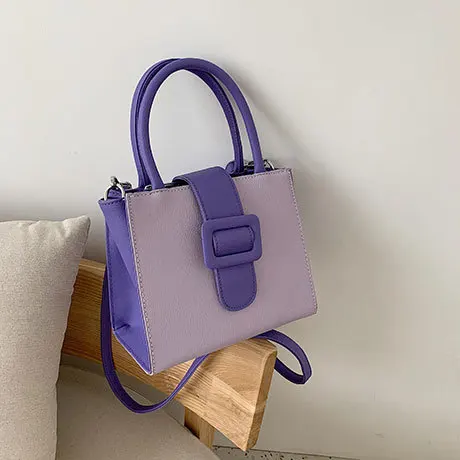 Женская сумка в Корейском стиле маленькая квадратная винтажная с откидной