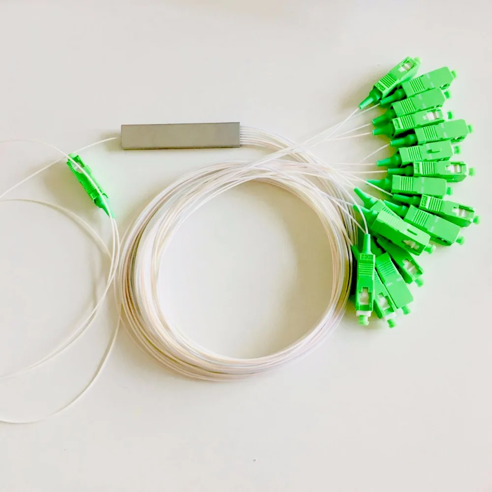 XC 10 штук SC APC Одномодовый Волоконно-Оптический FTTH 0 9 мм Мини ПЛК-Сплиттер 1x16 |