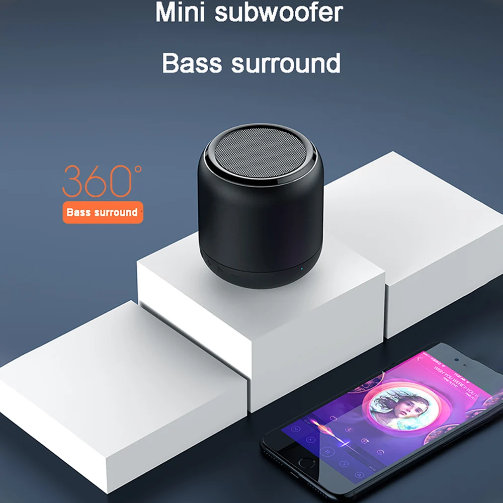 Портативный Bluetooth динамик мини беспроводные стерео колонки наружная поддержка TF