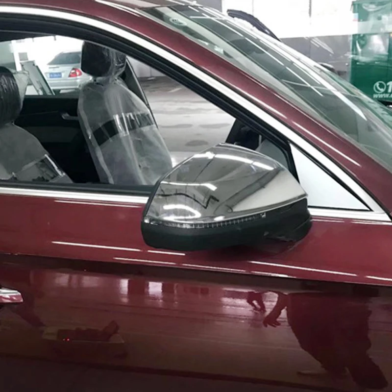 

Car Styling For Audi Q5 2018 Exterior Side Door Rear View Mirror Cover Cap Trim 2pcs ABS Chrome car-styling accessories