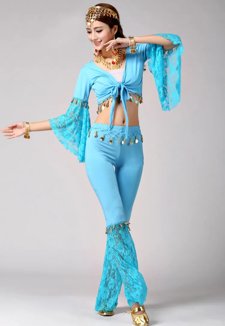 2 шт. костюм для танца живота Болливуд кружевной Египетский индийское платье