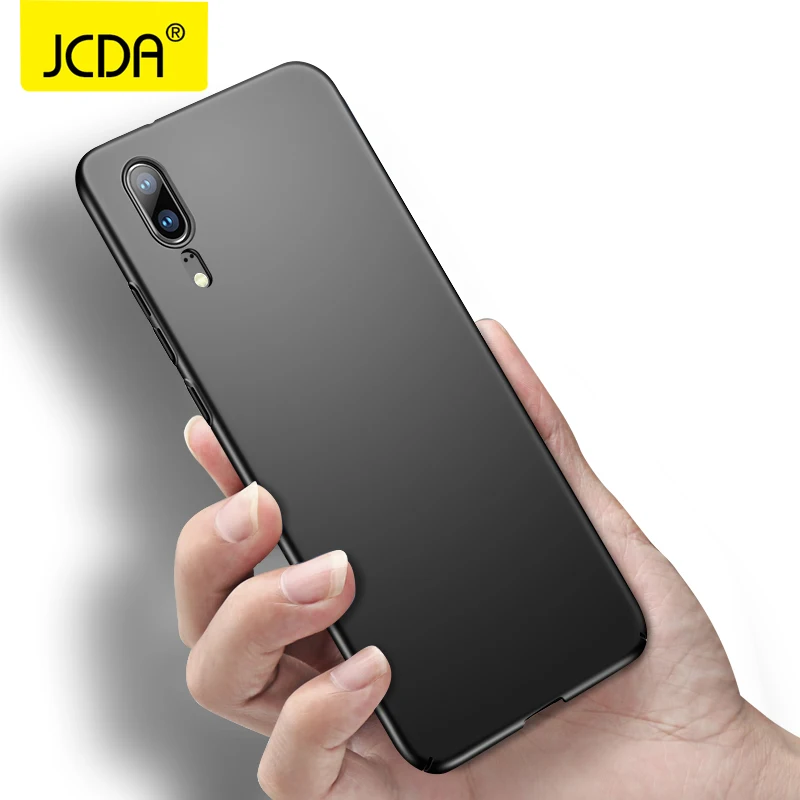 JCDA Case For Huawei P20 Pro silicone flip PC matte Hard Back case cover for glass |
