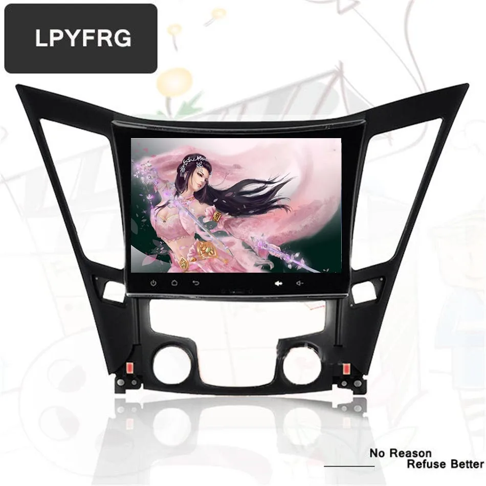 Автомагнитола 9 &quot 2 din для Hyundai Sonata 8th Octa core android 10 0 dvd gps навигация с 4 Гб ОЗУ 64 iNand Tape