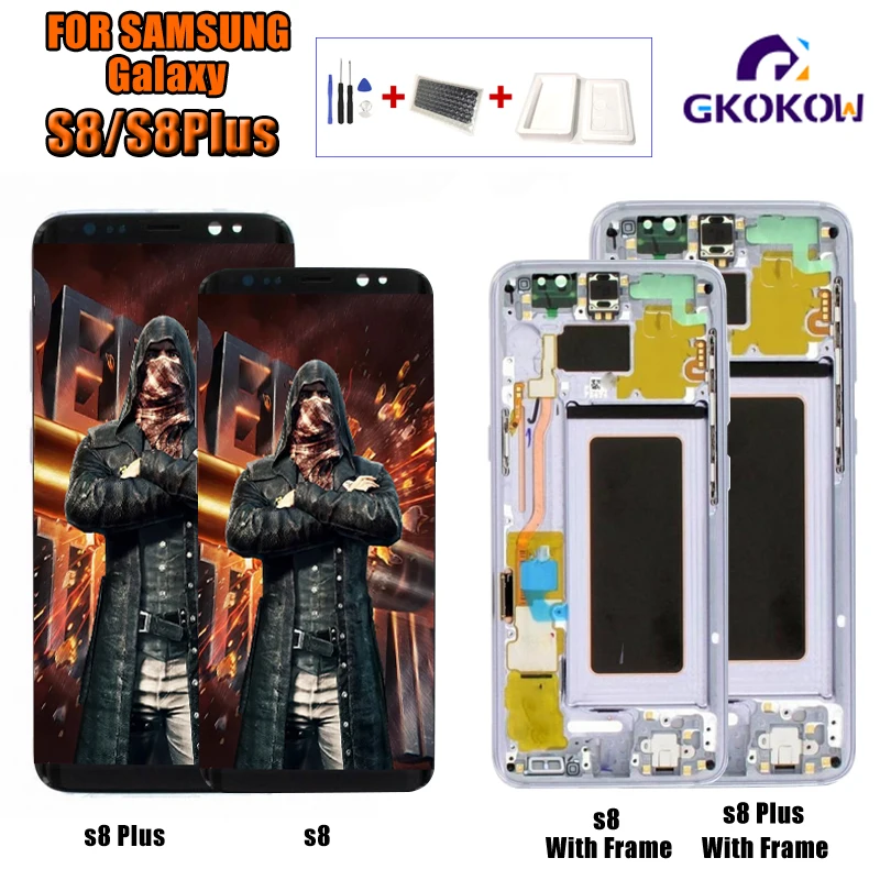 Дисплей для SAMSUNG S8 Plus LCD + сенсорный экран дигитайзер Замена GALAXY ЖК дисплей