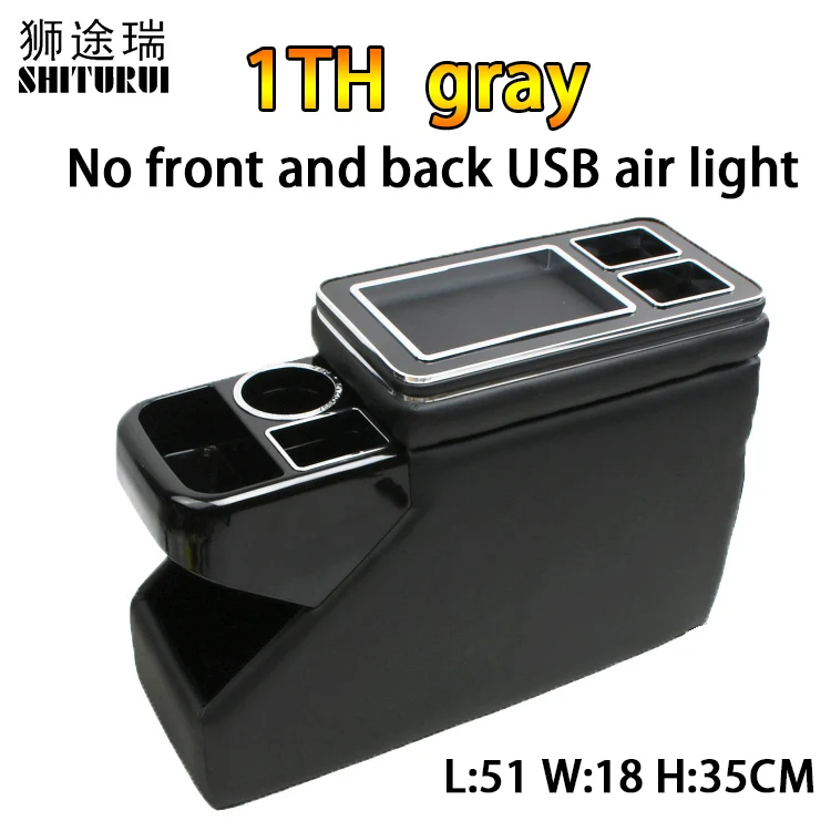 1T Hgray VW для Caravelle multivan Benz V R vito бизнес поручни автомобильный бак для хранения USB мобильный заряд центр ряд передние поручни коробка - Название цвета: 1T Hgray