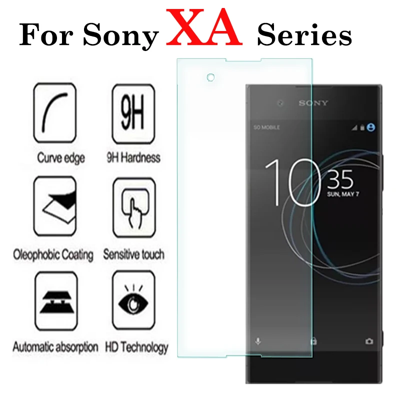 Защитное стекло для Sony Xperia XA XA1 Plus Ultra Screen Protector Tremp Protect XA2 Tempered Glas 1 2 Verre Sheet Film |