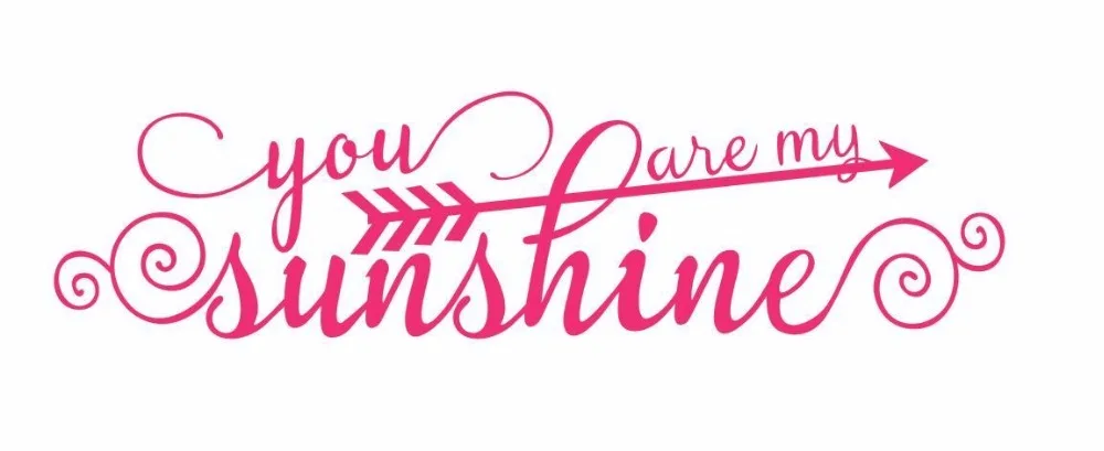 Художественный декор настенные наклейки на заказ цвет you are my sunshine Виниловая