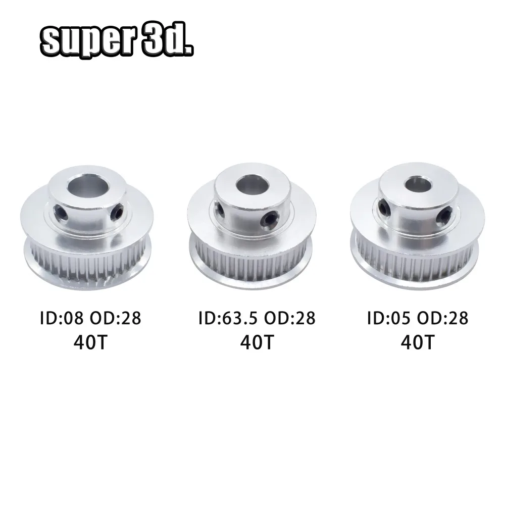2GT/GT2 Timing Pulley16/20/30/40/60 teeth Bore 5/6.35/8mm Synchronous Wheels Gear Width 6mm 3D Printer Reprap CNC Parts | Компьютеры и