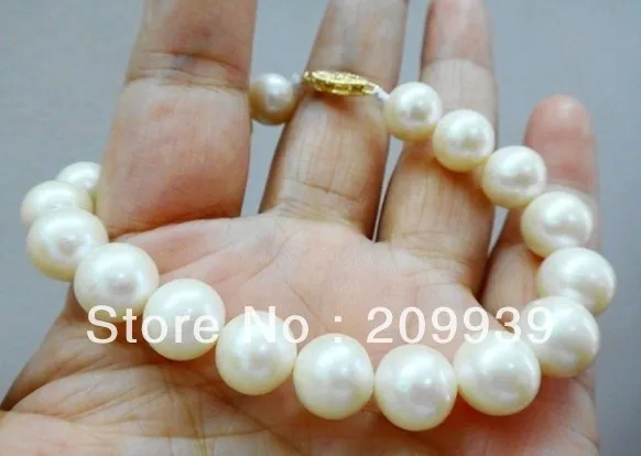

Free shipping 7.5"-8" 10-11 MM BEAUTIFUL NATURAL SOUTH SEA WHITE PEARL BRACELET