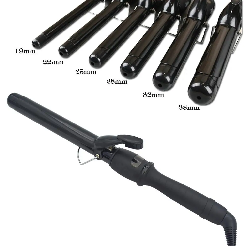 New Real Electric Professional Ceramic Hair Curler LCD Curling Iron Roller Curls Wand Waver Fashion Styling Tools 38mm C10 | Красота и